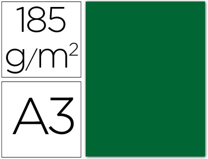 Cartulina Canson Din-A3 Verde Abeto