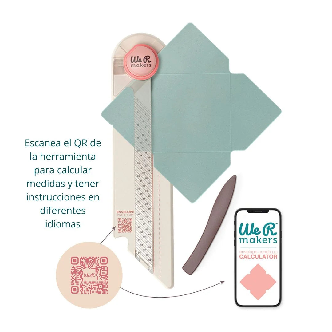 Herramientas We R Makers Envelope Punch Board perforadora para sobres