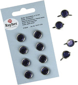 Brads Con Cristal Hexagonal 8Mm