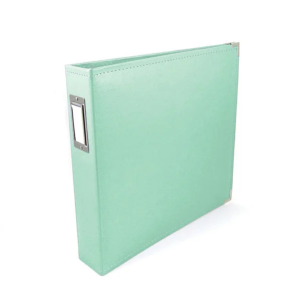 Album de cuero Clásico color verde mintámoslas 30.5x30,5