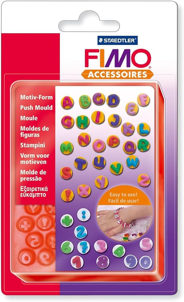 Molde Fimo Figuras Abecedario Y Números