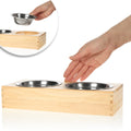 Soporte Madera Comida Perros