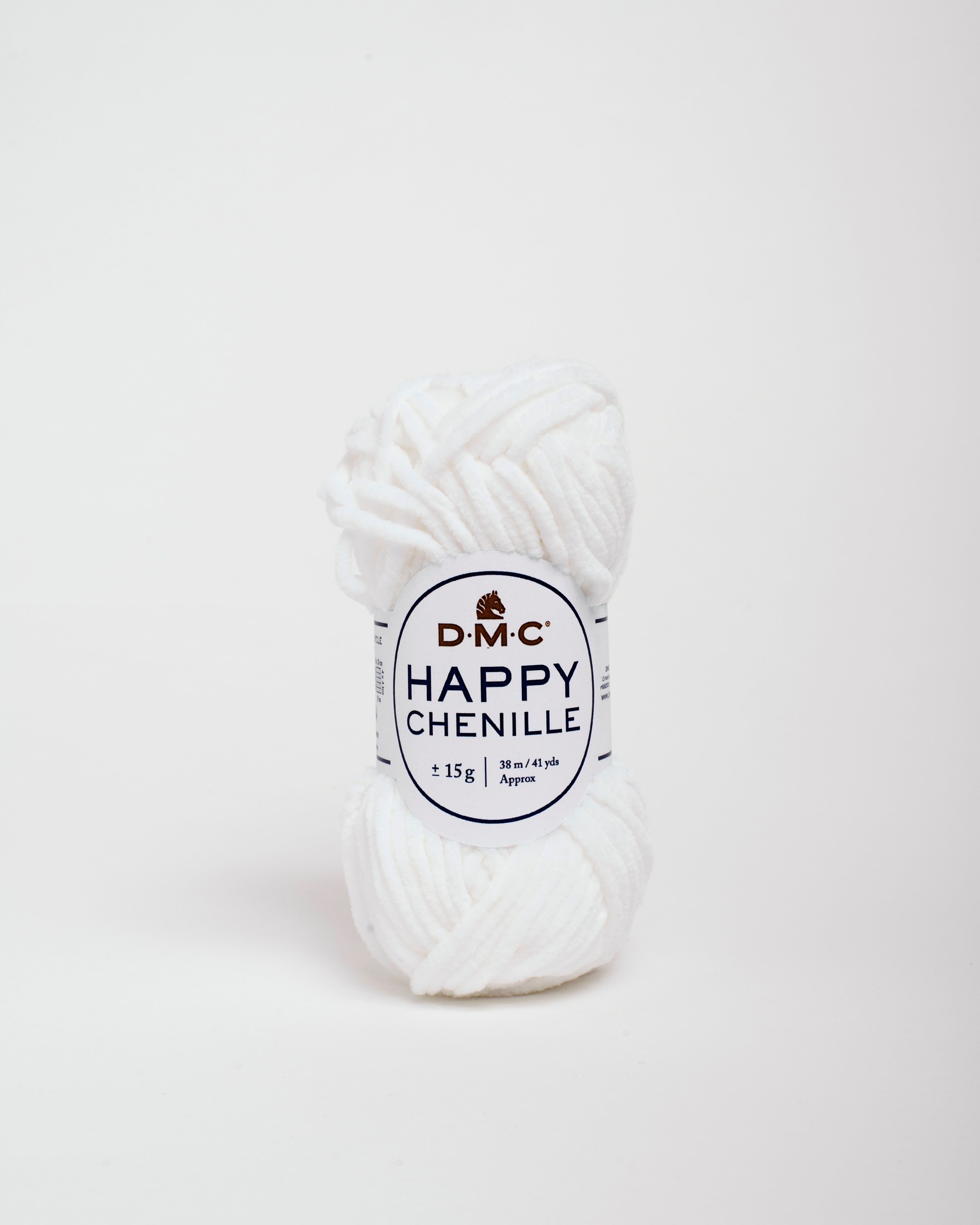 Happy chenille 15g  color 20 blanco