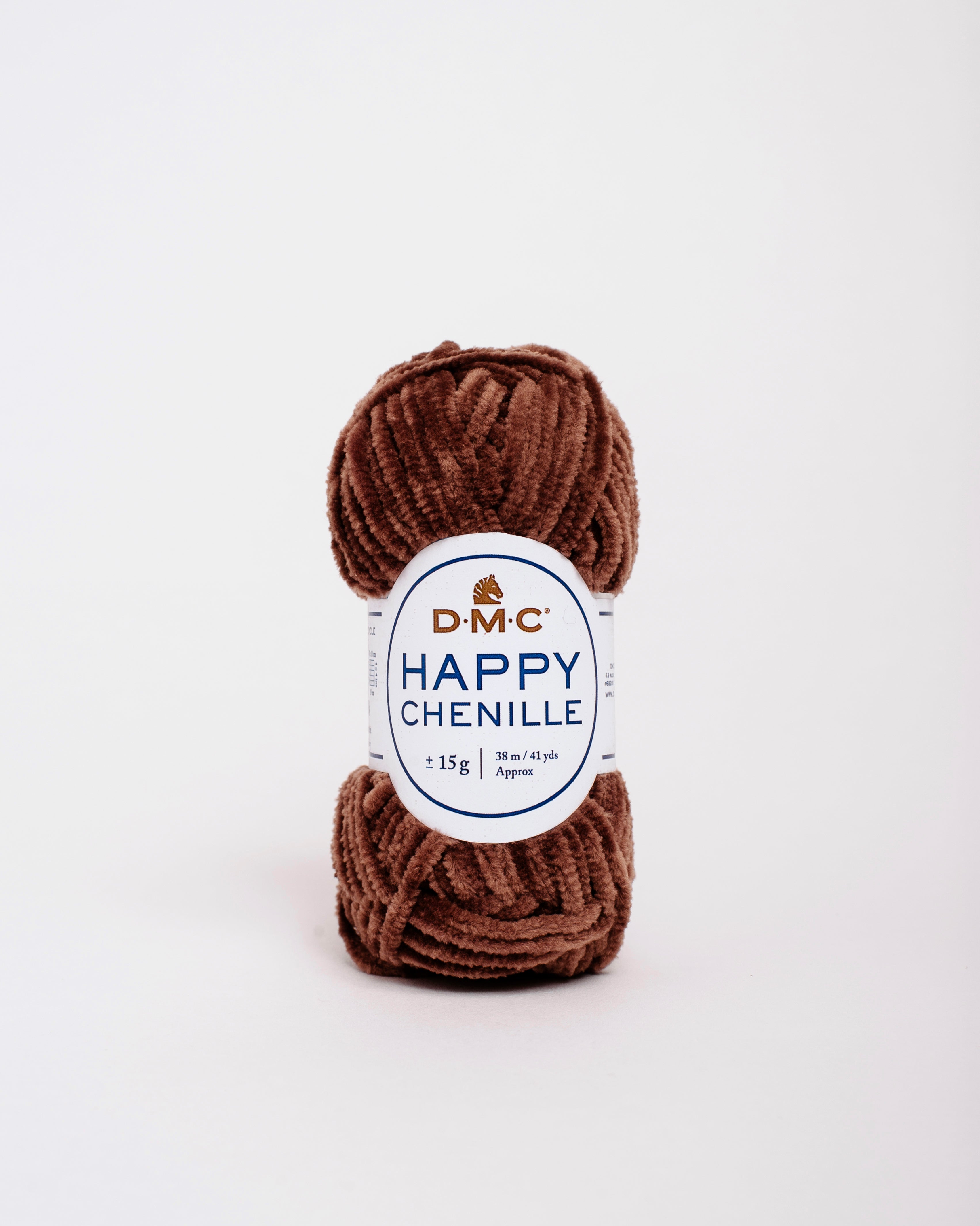 Happy chenille 15g  color 28 marron