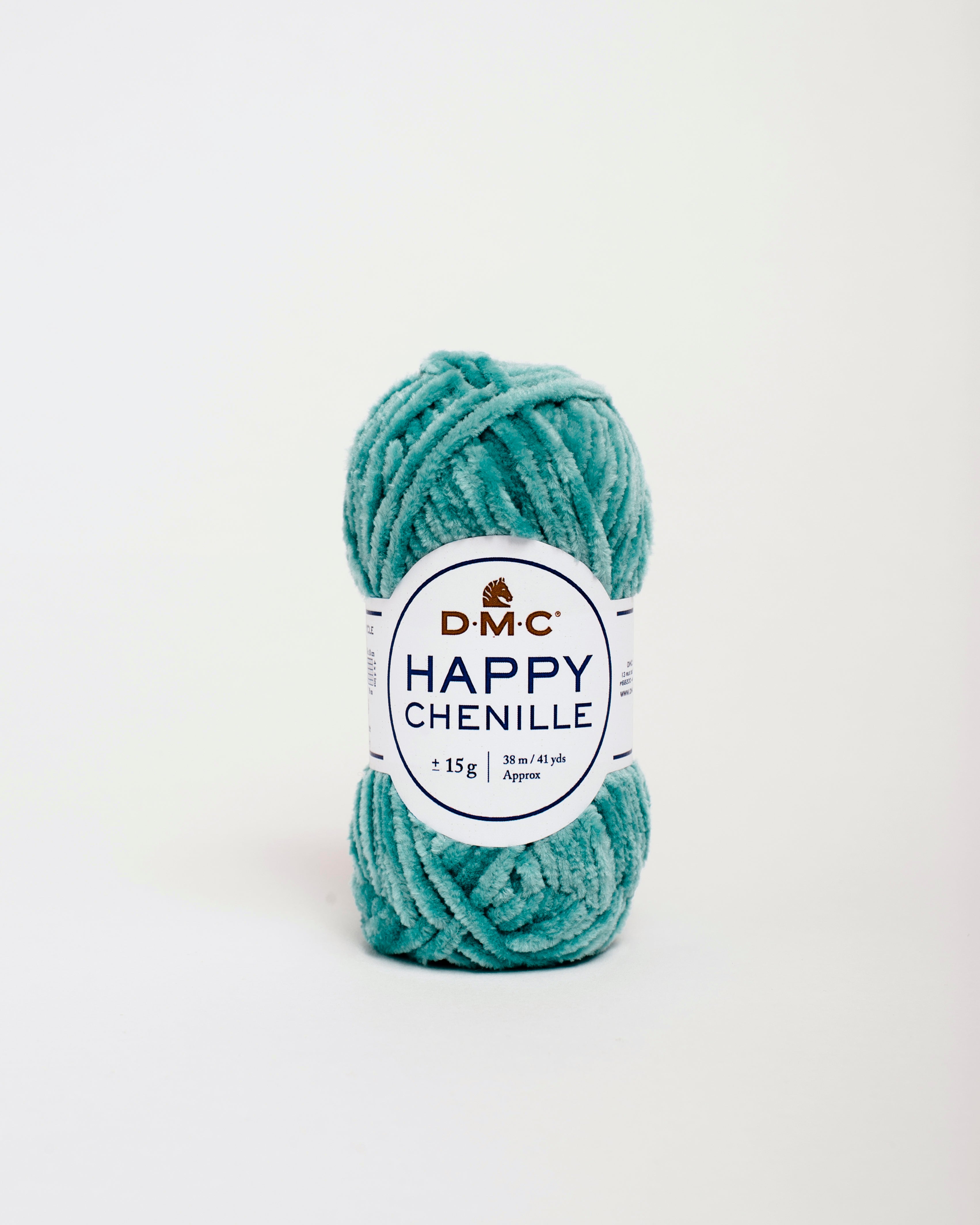 Happy chenille 15g  color 30 azul turquesa