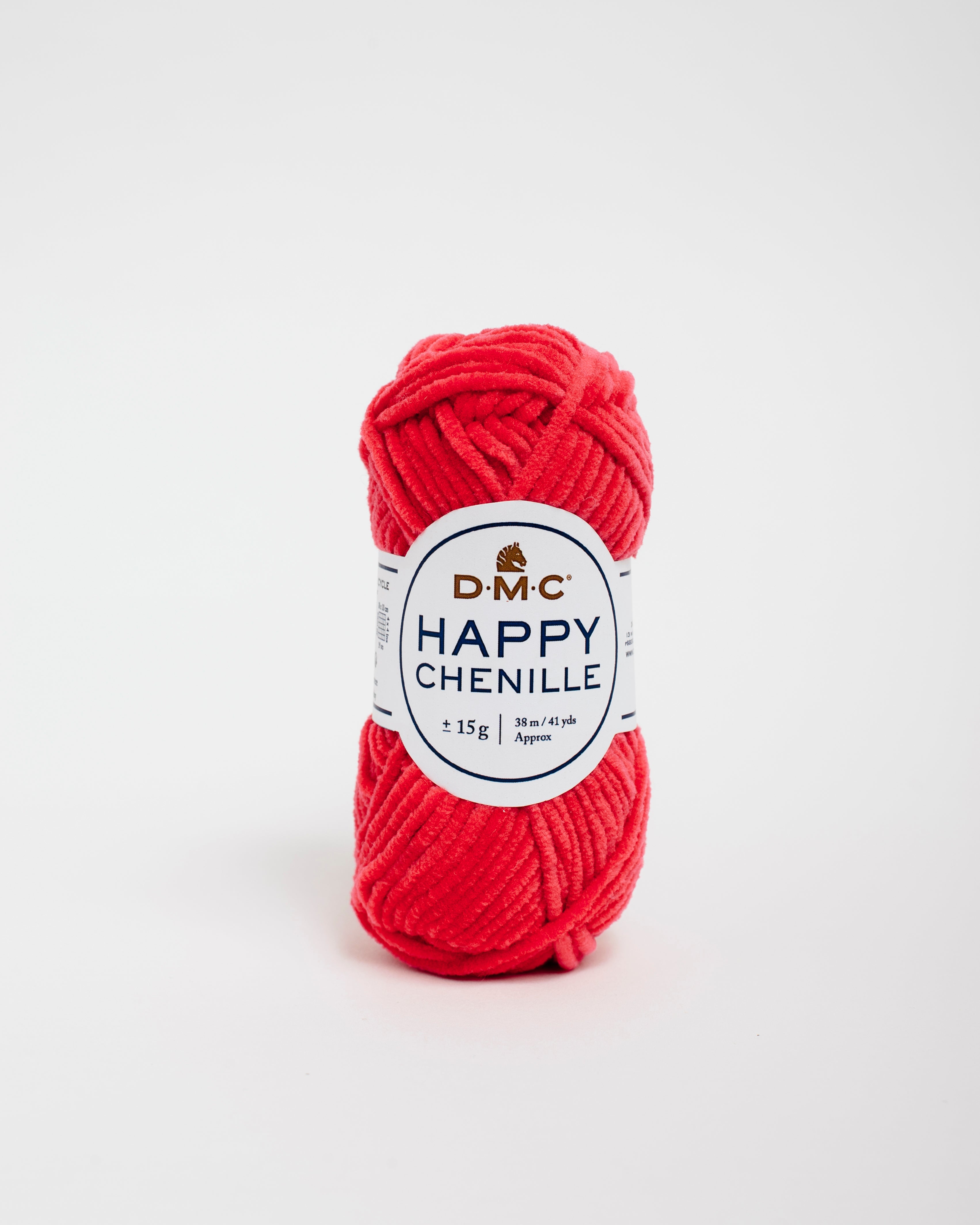 Happy chenille 15g  color 34 rojo