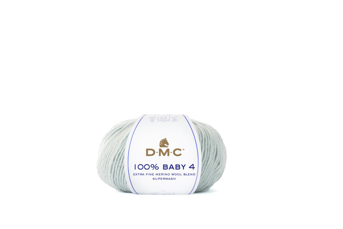 Lana Merina DMC 100% Baby 4 107 verde salvia claro