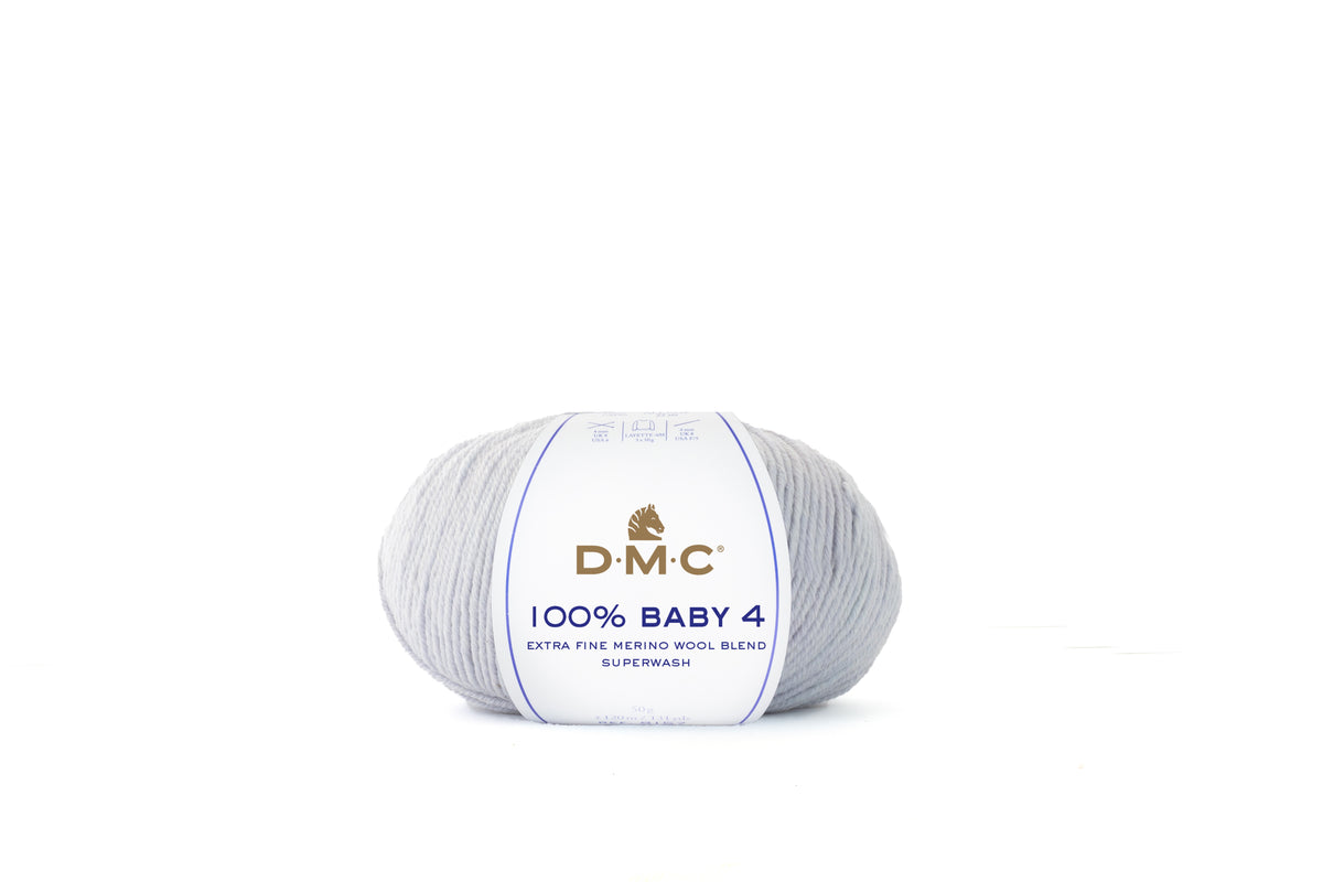 Lana Merina DMC 100% Baby 4 108 gris azulado