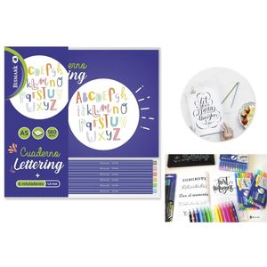 Cuaderno Lettering Din-A5 Más Rotuladores
