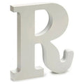 Letra R Madera Blanca 11 Cm