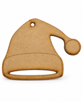Gorro de Papá Noel para colgar en el árbol madera DM