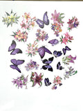 Pegatinas Acetato Flores