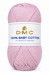 100% Baby cotton  DMC 50 gr. rosa bebé