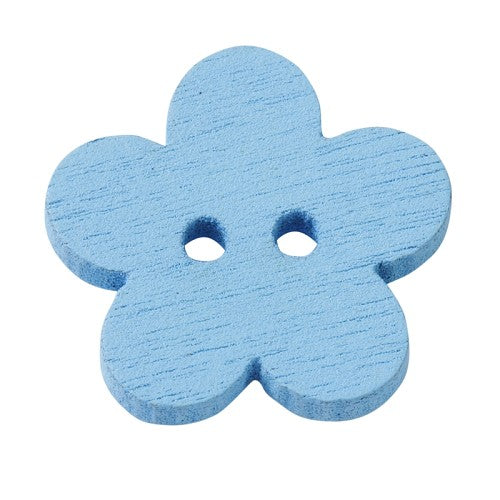 Caja Botones Flor Azul