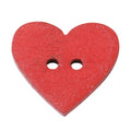 Caja Botones Corazón Rojo