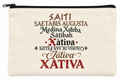 Neceser Xàtiva nombres a través de la historia 20x12 cm.