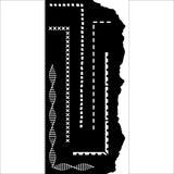 Stencil Create Happiness 12X25 Borde 2
