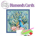 Kit Tarjeta Con Diamantes Pavo Real