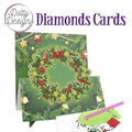 Kit Tarjeta Con Diamantes Corona de Navidad