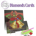 Kit Tarjeta Con Diamantes Campanas De Navidad