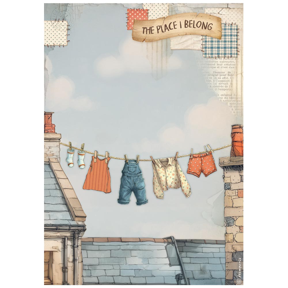Papel de arroz A4 - Family ropa fresca