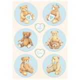Papel De Arroz Daydream Círculos Oso Azul Din-A4