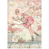 Papel De Arroz Sweet Winter Patinador Din-A4