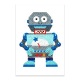 Kit Tarjeta Niño Con Diamantes Robot