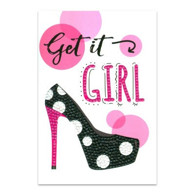 Kit Tarjeta Con Diamantes Get It Girl