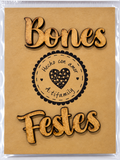 Bones Festes madera  altura letra 2cm