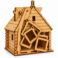 Casita rústica 3D en DM