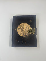 Libro de  Piel con impresión Globo terráqueo