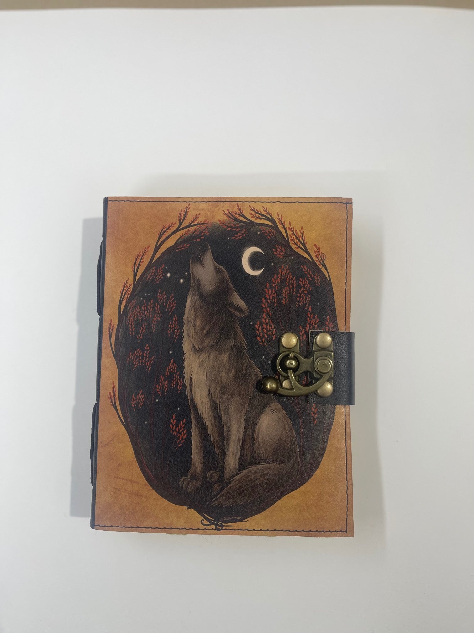 Libro de Piel con impresión Lobo