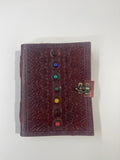 Libro de  Piel con gemas de colores y relieve