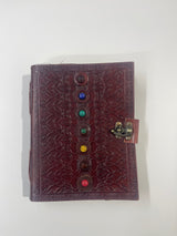 Libro de  Piel con gemas de colores y relieve
