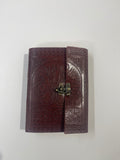 Libro De Piel Color Marron Con Relieve Arbol