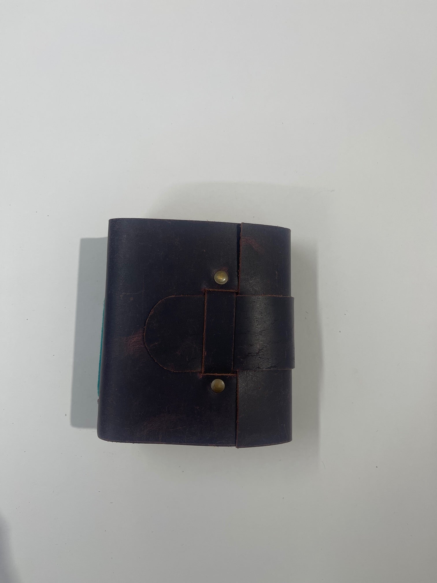 Libro De Piel Color Marron