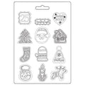 Molde Modelaje K3PTA5675 Candy Cristmas Elements