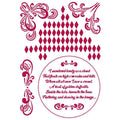 Stencil Romantic Thread Angulos 21x30