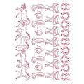 Stencil Romantic Horses Caballos Corredores 21X30