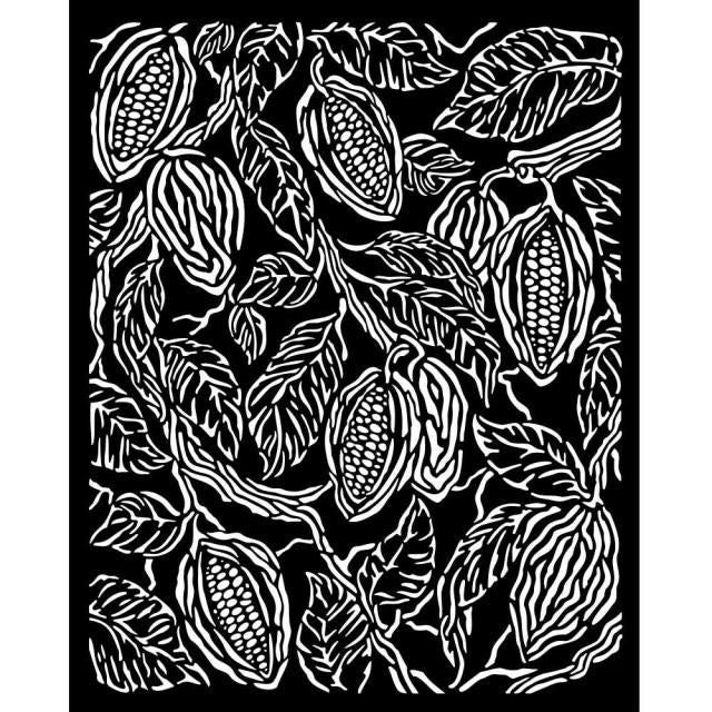 Stencil Coffee And Chocolate Textura 20x25 By Cristina Radovan