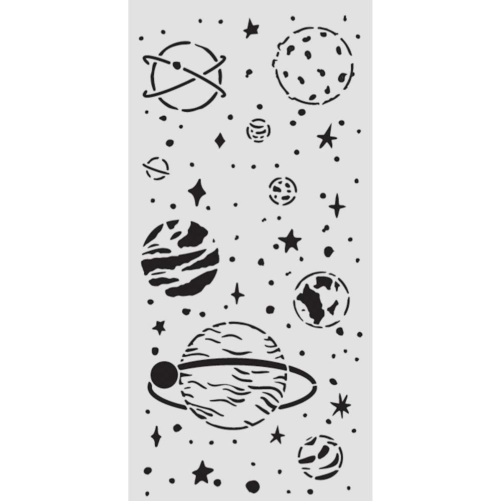 Stencil grueso cm 12X25 - A new Beginning planetario