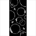 Stencil Create Happiness 12X25 Welcome Home Guirnaldas