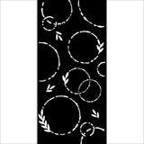 Stencil Create Happiness 12X25 Welcome Home Guirnaldas