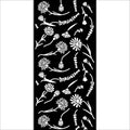 Stencil Flores Create Happiness 12x25