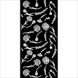 Stencil Flores Create Happiness 12x25