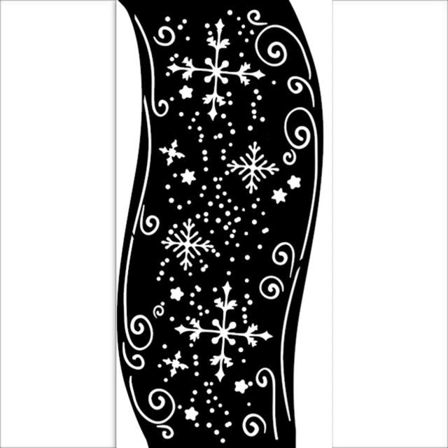 Stencil Lazo De Navidad 12X25