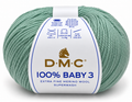 Lana Merina DMC 100% Baby 3  082 verde agua