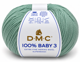 Lana Merina DMC 100% Baby 3  082 verde agua