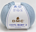 Lana Merina DMC 100% Baby 3 131 azul nube